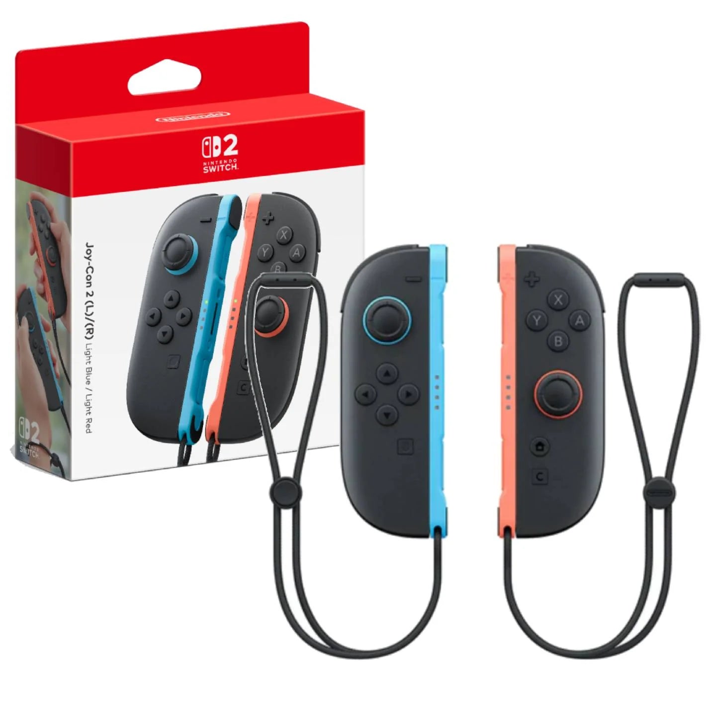 Nintendo Switch 2 JoyCon 2 – Light Blue and Light Red