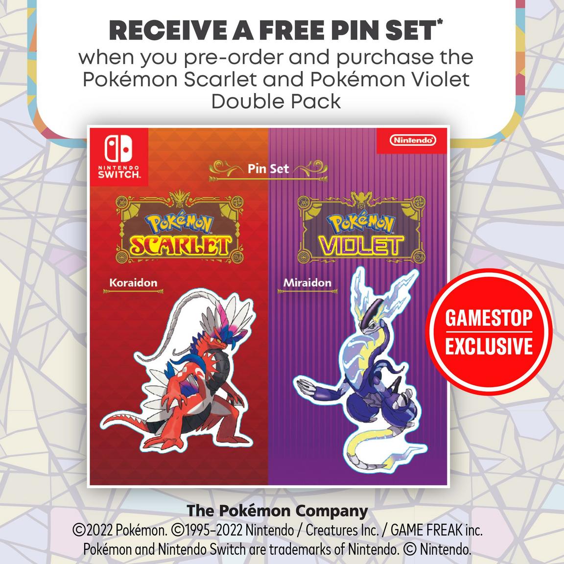 Pokemon Scarlet and Pokemon Violet Double Pack - Nintendo Switch